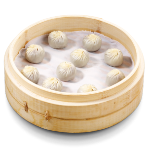 red bean xiao long bao 豆沙小笼包
